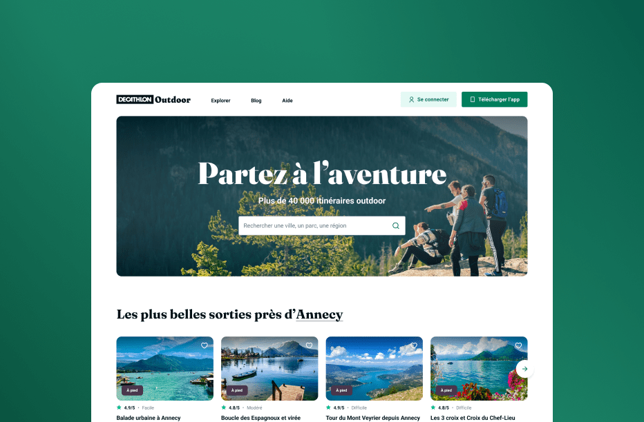 A new landing page and identity for Decathlon Outdoor